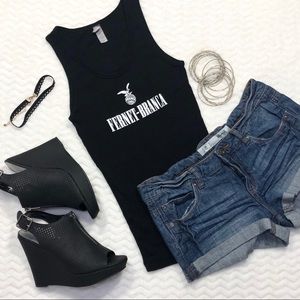 SOLD Women’s black Fernet Branca Promo Tank Top